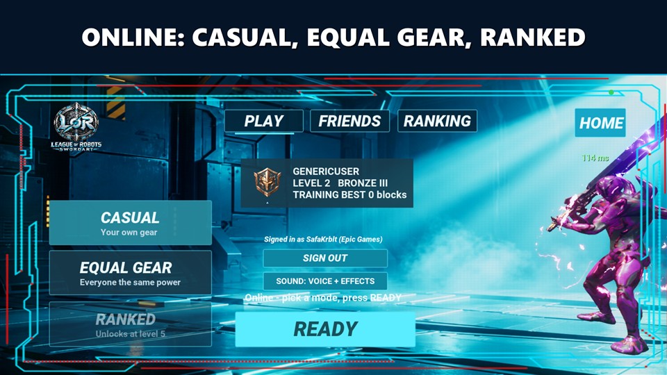 Online lobby